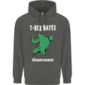 T-Rex Hates Handstands Gymnastics Dinosaur Childrens Kids Hoodie Storm Grey
