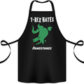 T-Rex Hates Handstands Gymnastics Dinosaur Cotton Apron 100% Organic Black