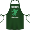 T-Rex Hates Handstands Gymnastics Dinosaur Cotton Apron 100% Organic Forest Green