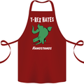 T-Rex Hates Handstands Gymnastics Dinosaur Cotton Apron 100% Organic Maroon
