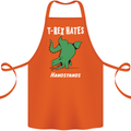 T-Rex Hates Handstands Gymnastics Dinosaur Cotton Apron 100% Organic Orange