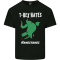 T-Rex Hates Handstands Gymnastics Dinosaur Kids T-Shirt Childrens Black