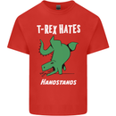 T-Rex Hates Handstands Gymnastics Dinosaur Kids T-Shirt Childrens Red