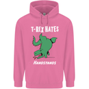 T-Rex Hates Handstands Gymnastics Dinosaur Mens 80% Cotton Hoodie Azelea