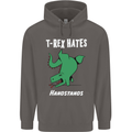 T-Rex Hates Handstands Gymnastics Dinosaur Mens 80% Cotton Hoodie Charcoal