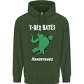 T-Rex Hates Handstands Gymnastics Dinosaur Mens 80% Cotton Hoodie Forest Green