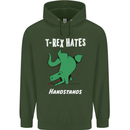 T-Rex Hates Handstands Gymnastics Dinosaur Mens 80% Cotton Hoodie Forest Green