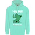 T-Rex Hates Handstands Gymnastics Dinosaur Mens 80% Cotton Hoodie Peppermint