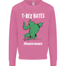 T-Rex Hates Handstands Gymnastics Dinosaur Mens Sweatshirt Jumper Azalea