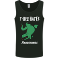 T-Rex Hates Handstands Gymnastics Dinosaur Mens Vest Tank Top Black