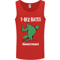 T-Rex Hates Handstands Gymnastics Dinosaur Mens Vest Tank Top Red