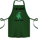 T-Rex Hates Pull Ups Funny Gym Dinosaurs Cotton Apron 100% Organic Forest Green