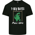 T-Rex Hates Pull Ups Gym Funny Dinosaurs Kids T-Shirt Childrens Black