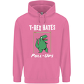 T-Rex Hates Pull Ups Gym Funny Dinosaurs Mens 80% Cotton Hoodie Azelea