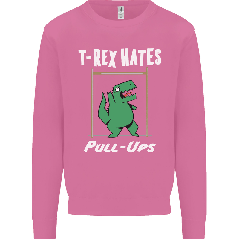 T-Rex Hates Pull Ups Gym Funny Dinosaurs Mens Sweatshirt Jumper Azalea