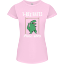 T-Rex Hates Pull Ups Gym Funny Dinosaurs Womens Petite Cut T-Shirt Light Pink