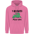 T-Rex Hates Push Ups Funny Gym Dinosaurs Mens 80% Cotton Hoodie Azelea