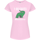 T-Rex Hates Weights Funny Gym Training Top Womens Petite Cut T-Shirt Light Pink