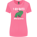 T-Rex Hates Weights Funny Gym Training Top Womens Wider Cut T-Shirt Azalea