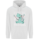 T-Rex I Love You Dinosaur Valentines Day Childrens Kids Hoodie White