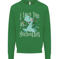 T-Rex I Love You Dinosaur Valentines Day Kids Sweatshirt Jumper Irish Green