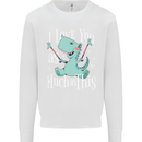 T-Rex I Love You Dinosaur Valentines Day Kids Sweatshirt Jumper White