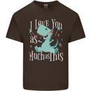 T-Rex I Love You Dinosaur Valentines Day Kids T-Shirt Childrens Chocolate