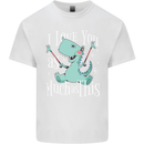 T-Rex I Love You Dinosaur Valentines Day Kids T-Shirt Childrens White