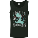 T-Rex I Love You Dinosaur Valentines Day Mens Vest Tank Top Black