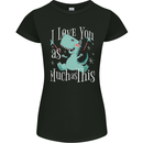 T-Rex I Love You Dinosaur Valentines Day Womens Petite Cut T-Shirt Black