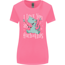 T-Rex I Love You Dinosaur Valentines Day Womens Wider Cut T-Shirt Azalea