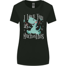 T-Rex I Love You Dinosaur Valentines Day Womens Wider Cut T-Shirt Black