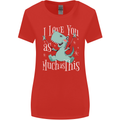 T-Rex I Love You Dinosaur Valentines Day Womens Wider Cut T-Shirt Red