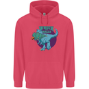 T-Rex Ruining Christmas Wreck the Halls Childrens Kids Hoodie Heliconia