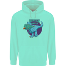 T-Rex Ruining Christmas Wreck the Halls Childrens Kids Hoodie Peppermint