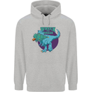 T-Rex Ruining Christmas Wreck the Halls Childrens Kids Hoodie Sports Grey