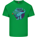 T-Rex Ruining Christmas Wreck the Halls Kids T-Shirt Childrens Irish Green