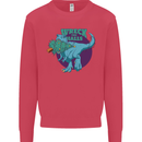 T-Rex Ruining Christmas Wreck the Halls Mens Sweatshirt Jumper Heliconia