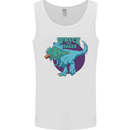 T-Rex Ruining Christmas Wreck the Halls Mens Vest Tank Top White
