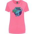 T-Rex Ruining Christmas Wreck the Halls Womens Wider Cut T-Shirt Azalea