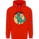 T-Rex What Now Funny Dinosaur Childrens Kids Hoodie Bright Red