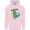 T-Rex What Now Funny Dinosaur Childrens Kids Hoodie Light Pink