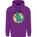T-Rex What Now Funny Dinosaur Childrens Kids Hoodie Purple
