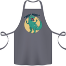 T-Rex What Now Funny Dinosaur Cotton Apron 100% Organic Steel