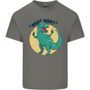 T-Rex What Now Funny Dinosaur Kids T-Shirt Childrens Charcoal