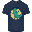 T-Rex What Now Funny Dinosaur Kids T-Shirt Childrens Navy Blue