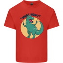 T-Rex What Now Funny Dinosaur Kids T-Shirt Childrens Red
