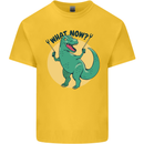 T-Rex What Now Funny Dinosaur Kids T-Shirt Childrens Yellow