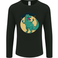 T-Rex What Now Funny Dinosaur Mens Long Sleeve T-Shirt Black