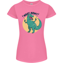 T-Rex What Now Funny Dinosaur Womens Petite Cut T-Shirt Azalea